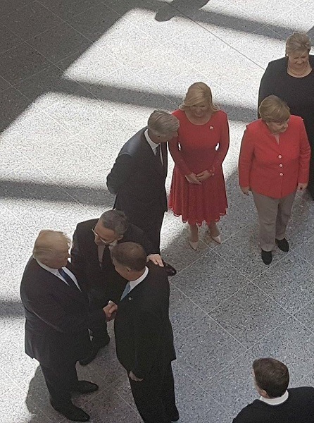 FOTO Întâlnire Klaus Iohannis - Donald Trump