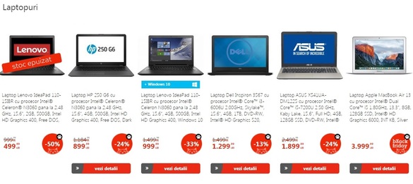 FOTO Black Friday 2017. Produsele avansate de eMag pentru a atrage clienți, indicate ca epuizate în numai câteva secunde. LISTA tuturor ofertelor de pe piață