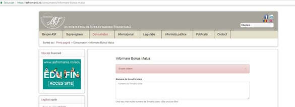 UPDATE EXCLUSIV Site-ul ASF, blocat din nou din cauză de RCA: sistemul a căzut la câteva ore după lansarea primei aplicații care ajută clienții să nu fie păcăliți. Ipoteza unui atac, luată în calcul