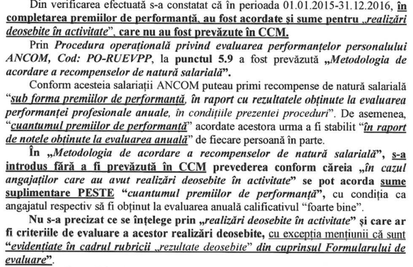 ANCOM cere angajaților să restituie premiile încasate pentru realizări deosebite timp de doi ani, după ce Curtea de Conturi a stabilit că sunt nelegale. Instituția contestă