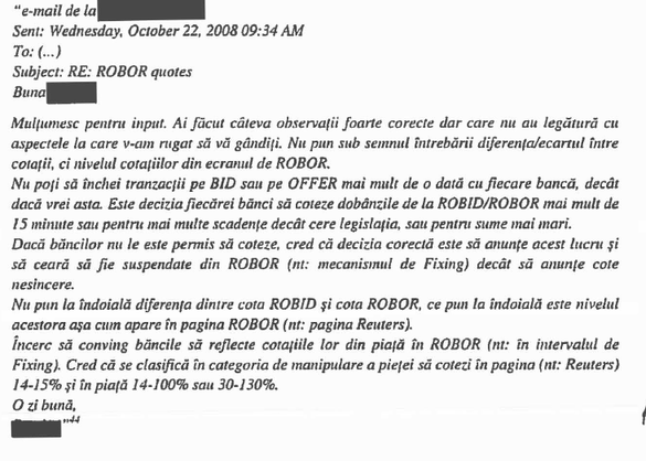 RAPORT De ce n-a găsit Consiliul Concurenței cartel pentru creșterea ROBOR în 2008, cum au profitat unele bănci de intervenția BNR și cine era cel mai mare speculator pe leu