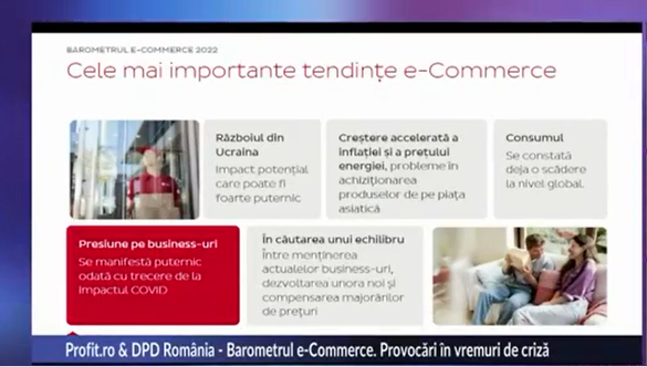 Conferința Profit.ro & DPD România - Barometrul e-Commerce: Elena Andrei, DPD România: Românii preferă comerțul online - câștigă timp, salvează bani, evită stresul. STUDIU - Tipuri, metode și atitudini de cumpărător