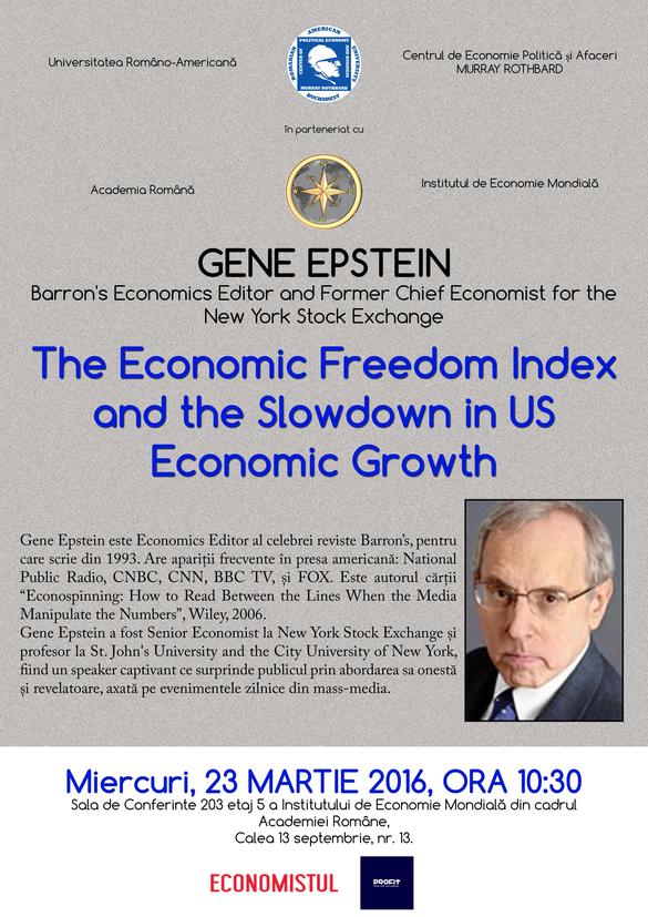 Gene Epstein: Declinul libertății economice este principalul motiv al încetinirii creșterii economice a SUA