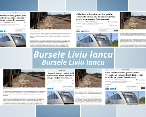 Bursele Liviu Iancu pentru jurnaliști - câștigătorul lunii octombrie