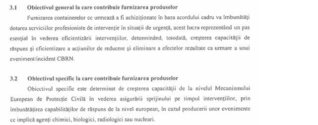 DOCUMENT O firmă din Mogoșoaia va încasa aproape 110 milioane euro pentru containere destinate activităților de decontaminare chimică, biologică, radiologică și nucleară