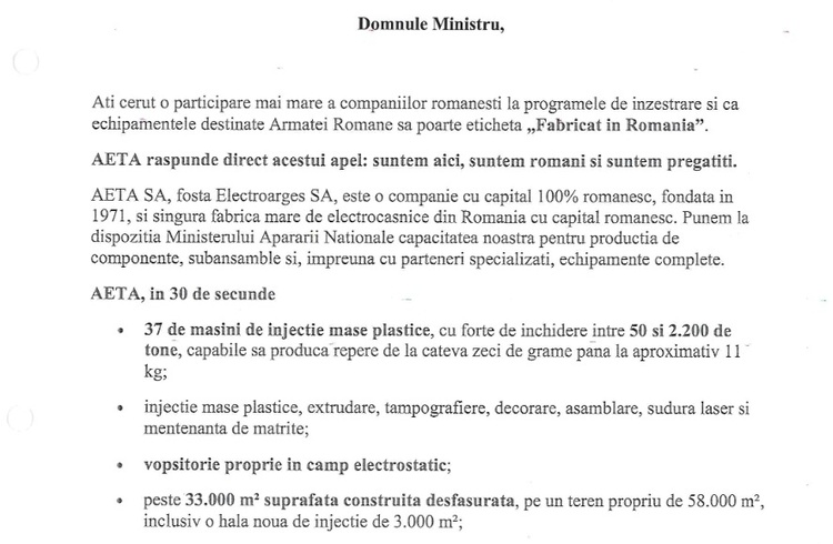SURPRIZĂ DOCUMENT&FOTO Singura fabrică mare de electrocasnice din România cu capital 100% românesc, fosta Electroargeș, vrea să se implice în producția de drone