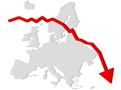 Acțiunile europene au închis în scădere, afectate de datele din SUA