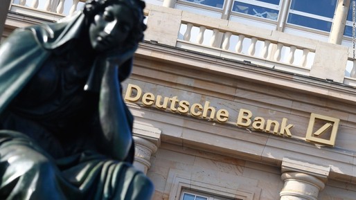 Deutsche Bank a pierdut aproape 1,4 mld. euro din capitalizare pe fondul informațiilor privind o posibilă amendă record în SUA
