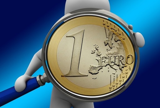 Euro coboară spre 4,65 lei