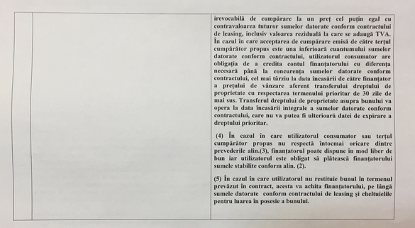 DOCUMENT Contractele de leasing nu vor mai fi titluri executorii. Senatul aduce modificări și mai dure: consumatorii datornici vor putea vinde bunul luat în leasing deși nu sunt proprietari