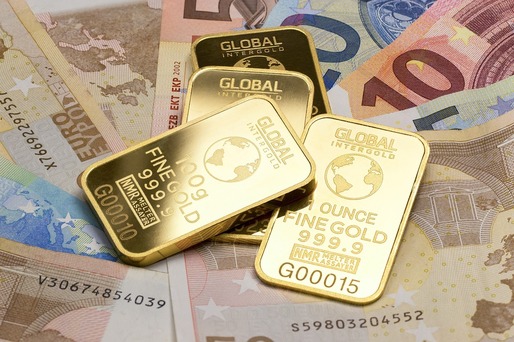 Euro a coborât. Prețul gramului de aur a depășit 203 lei și a stabilit un nou nivel record
