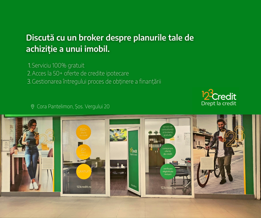 Servicii gratuite de brokeraj credite ipotecare în primul birou 123Credit din București