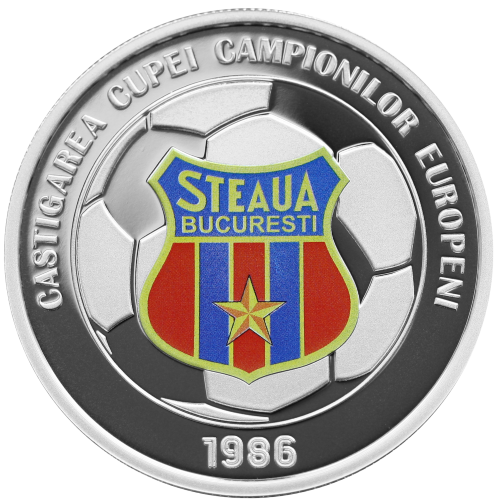 FOTO BNR lansează monede cu tema „Steaua București – 40 de ani de la câștigarea Cupei Campionilor Europeni”