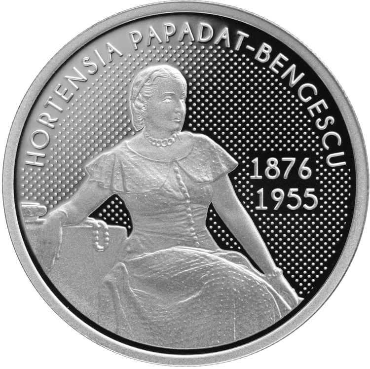 FOTO BNR lansează o monedă de argint la 150 de ani de la nașterea Hortensiei Papadat-Bengescu