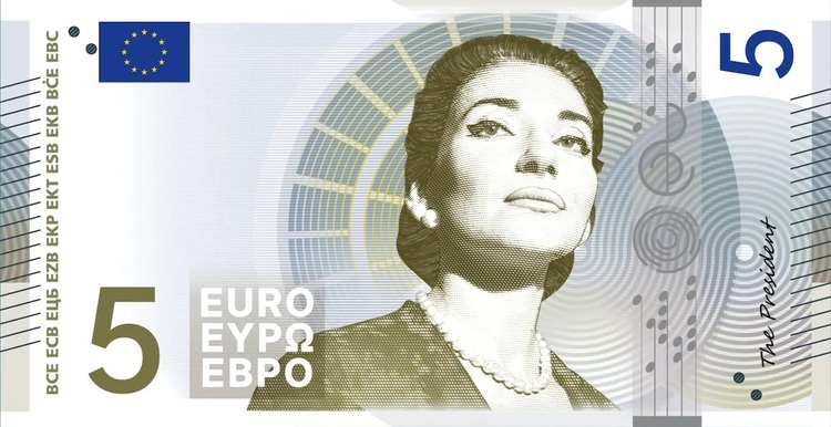 FOTO Cum ar putea arăta noile bancnote euro. Beethoven și Marie Curie vs păsări și râuri
