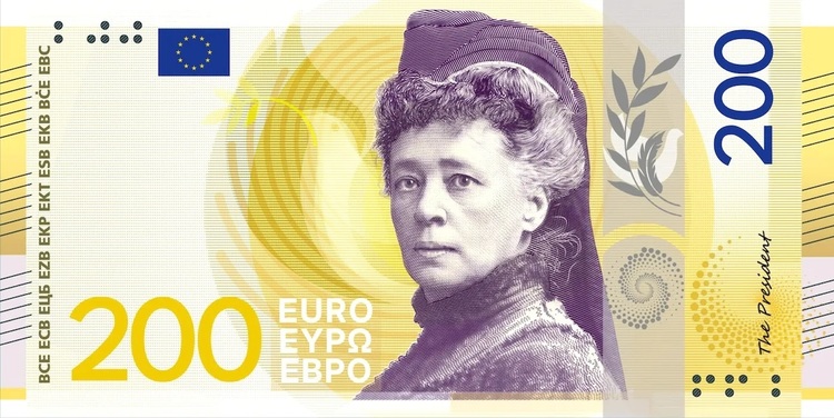FOTO Cum ar putea arăta noile bancnote euro. Beethoven și Marie Curie vs păsări și râuri