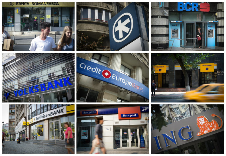 EXCLUSIV Topul integral al băncilor după active în 2015. Primele trei bănci au 42% din piață