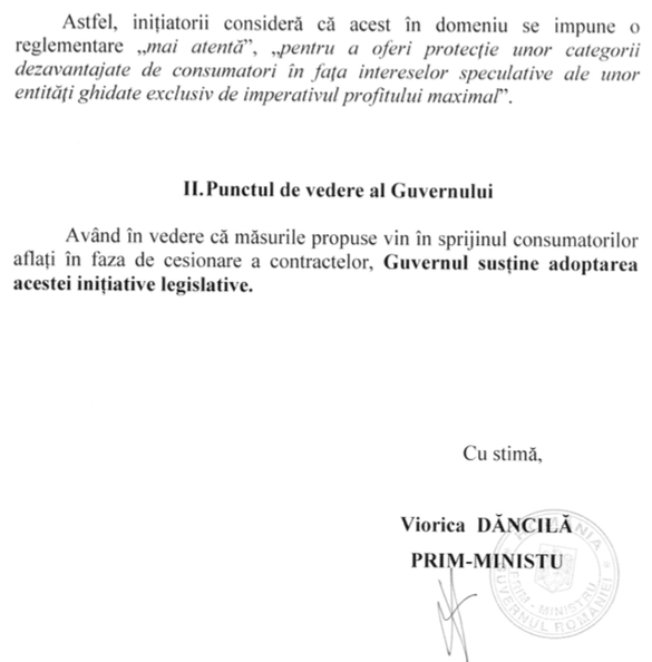 Guvernul dă undă verde proiectelor senatorului Zamfir privind plafonarea dobânzilor la credite și limitarea sumelor percepute de recuperatori. Băncile reclamă că noile prevederi vor afecta creditarea