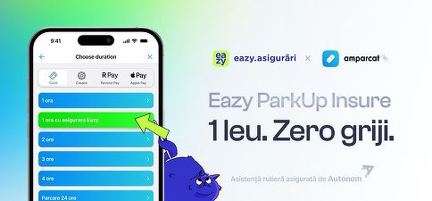 Eazy Asigurări lansează prima soluție de asigurare auto, activă pe durata parcării, din România