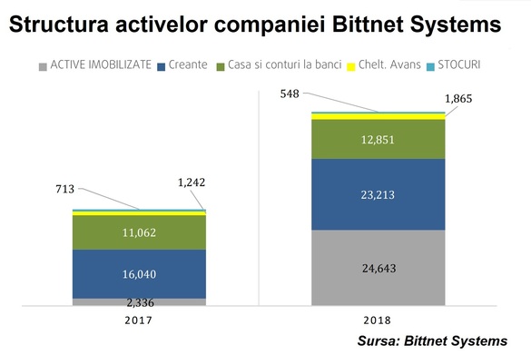 Bittnet Systems raportează pentru 2018 un profit net aproape triplu, deși câștigul operațional s-a prăbușit cu 2 treimi, la 1 milion de lei