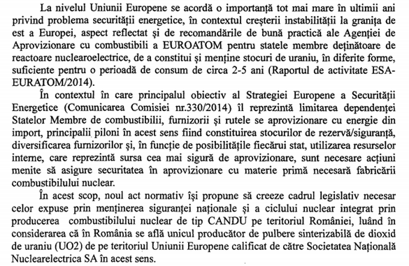 Proiect pentru menținerea în viață a Companiei Naționale a Uraniului: Nuclearelectrica să se aprovizioneze doar cu combustibil nuclear produs în România