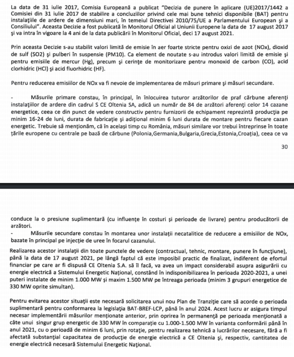 Înăsprirea normelor UE antipoluare riscă să scoată pe tușă jumătate din Complexul Energetic Oltenia, cel mai mare producător de energie pe bază de cărbune din România