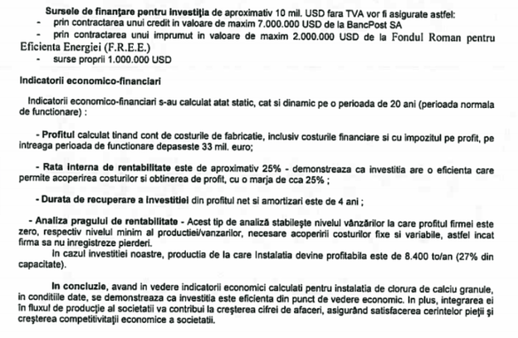 Chimcomplex vrea să verse 10 milioane dolari într-o nouă fabrică de clorură de calciu, stimulat de avântul industriei petroliere și de reglementările CNAIR