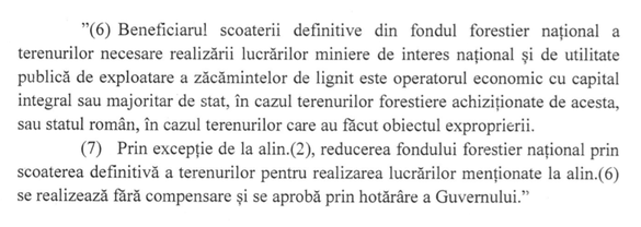 Parlamentul permite companiilor miniere să scoată terenuri din fondul forestier fără a reîmpăduri în compensare alte suprafețe