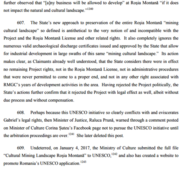 OFICIAL Roșia Montană și precedentul piramidelor egiptene. Demersul României de includere a zonei în patrimoniul UNESCO, argument cu care i se cer despăgubiri de 2% din PIB. Un 