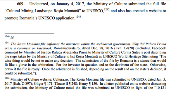 OFICIAL Roșia Montană și precedentul piramidelor egiptene. Demersul României de includere a zonei în patrimoniul UNESCO, argument cu care i se cer despăgubiri de 2% din PIB. Un 