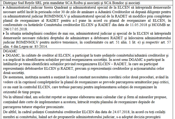 DOCUMENT RADET riscă să nu mai aibă cu ce să producă apă caldă pentru bucureșteni și să fie pusă sub controlul creditorilor pentru 