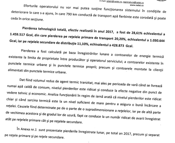 DOCUMENT Primăria Capitalei salvează RADET cu încă 80 milioane lei de la buget, după ce Regia și-a 