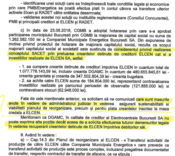 DOCUMENTE ANAF, de care depinde salvarea încălzirii centralizate în București, cere amânarea votului vital pe planul de reorganizare ELCEN, sub spectrul falimentului. Care sunt motivele