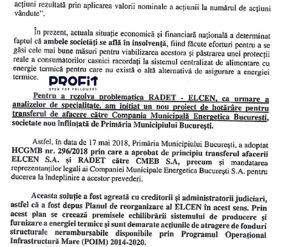 EXCLUSIV DOCUMENT + VIDEO Astăzi - ziua Z pentru Elcen: faliment dacă reorganizarea nu e aprobată, cu efecte sociale greu de imaginat. Scrisoare la Guvern - Pericol de scumpire masivă a gigacaloriei. UPDATE: Planul de reorganizare a fost votat de creditori