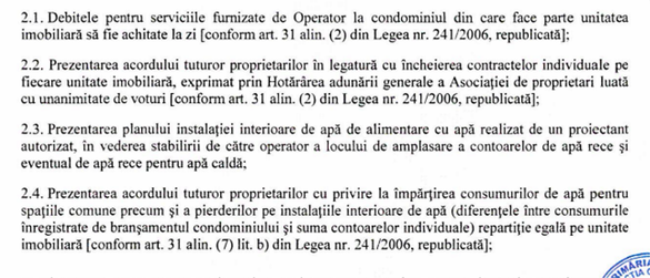 DOCUMENT Apa Nova va instala contoare inteligente de măsurare a consumului de apă în București. Obligații noi de racordare, plus reguli pentru contractarea și facturarea individuală