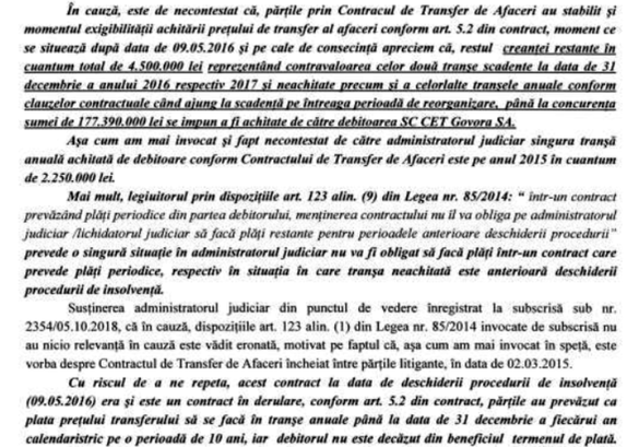 DOCUMENTE O afacere între 2 mari companii de stat parafată la nivel guvernamental riscă să se sfârșească prost. CE Oltenia își cere la tribunal banii pe minele Berbești și Alunu, vândute CET Govora în urmă cu peste 3 ani