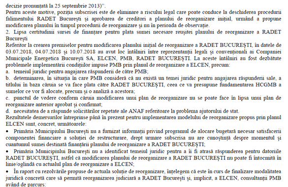 DOCUMENT Fuziunea RADET-ELCEN rămâne împotmolită. Primăria Capitalei nu știe cum să plătească datoriile de peste 1,6 miliarde lei ale Regiei