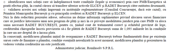 DOCUMENT Fuziunea RADET-ELCEN rămâne împotmolită. Primăria Capitalei nu știe cum să plătească datoriile de peste 1,6 miliarde lei ale Regiei