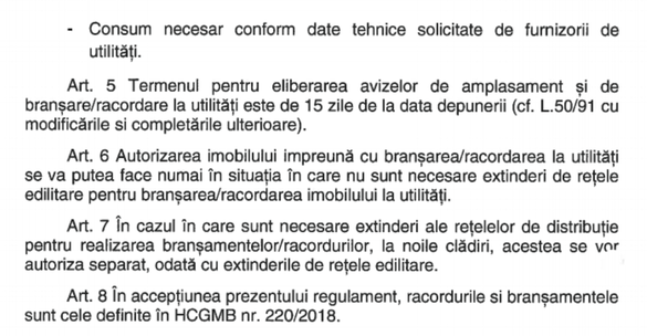 DOCUMENT Autorizația de construcție și cele pentru branșarea la apă, energie și gaze vor putea fi cerute concomitent în București, pentru anumite locuințe