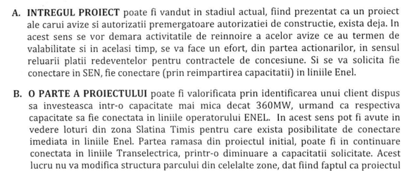 Spaniolii care construiesc centrala Iernut II pentru Romgaz discută cu investitori olandezi vânzarea unui proiect de parc eolian din Caraș Severin, dezvoltat cu un fost deputat PSD