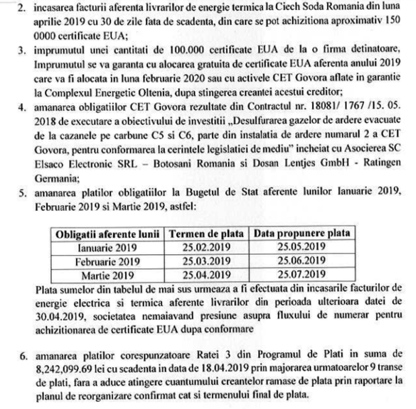 DOCUMENT Scumpirea cu 166% a certificatelor CO2 aruncă în aer CET Govora, cu riscuri și pentru Oltchim, Ciech Soda și încălzirea centralizată a vâlcenilor. Se propun măsuri excepționale