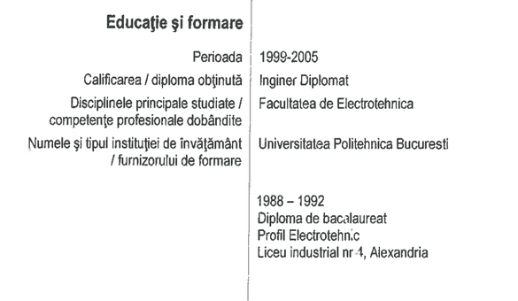 Edupedu.ro: Marius Carașol, președintele Transelectrica, și-ar fi falsificat CV-ul, unde susține că a absolvit Politehnica. Coșea: Am vorbit cu el, mi-a prezentat documente, se jură pe tot ce se poate jura că totul este în regulă