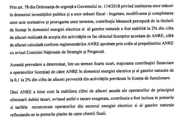 DOCUMENT La spartul târgului, PSD se dezice de OUG 114 și avansează desființarea suprataxei de 2% din energie, care a făcut să explodeze conturile ANRE