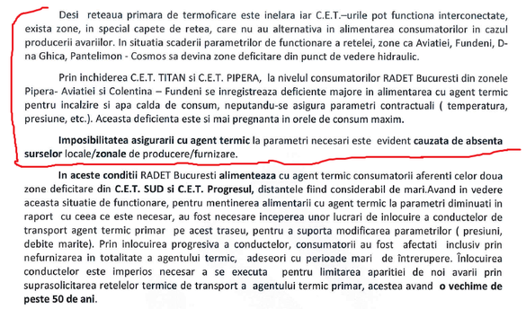 EXCLUSIV DOCUMENT Ce soluție vede RADET pentru încălzirea bucureștenilor din Pipera și Colentina