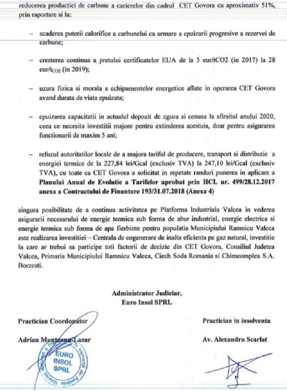 Plan radical de salvare a CET Govora, de care depind industria și termoficarea din Vâlcea. Se cere colaborarea autorităților locale cu Chimcomplex și Ciech Soda la o investiție de 100 milioane euro