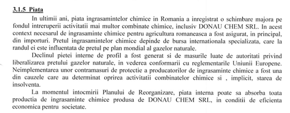 DOCUMENT Combinatul de îngrășăminte din Turnu Măgurele al lui Ioan Niculae demarează reorganizarea și vizează afaceri de peste 300 milioane lei din primul an. Producția, repornită integral din decembrie