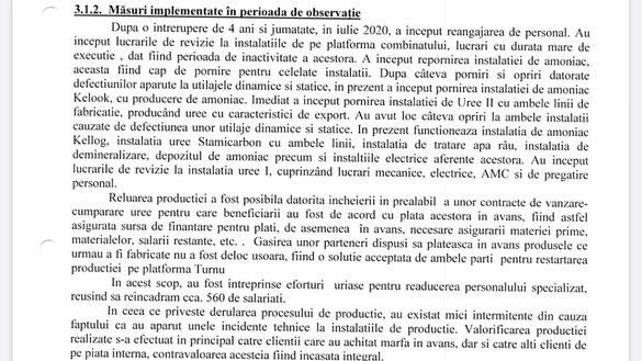 DOCUMENT Combinatul de îngrășăminte din Turnu Măgurele al lui Ioan Niculae demarează reorganizarea și vizează afaceri de peste 300 milioane lei din primul an. Producția, repornită integral din decembrie