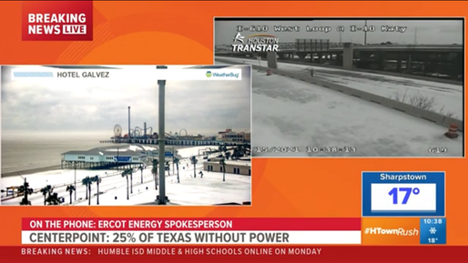 FOTO Dezastru energetic în Texas din cauza frigului. Peste 2 milioane de gospodării nu au curent, prețul a ajuns la 9.000 dolari/MWh, iar furnizorii își "mituiesc" clienții ca să scape de ei