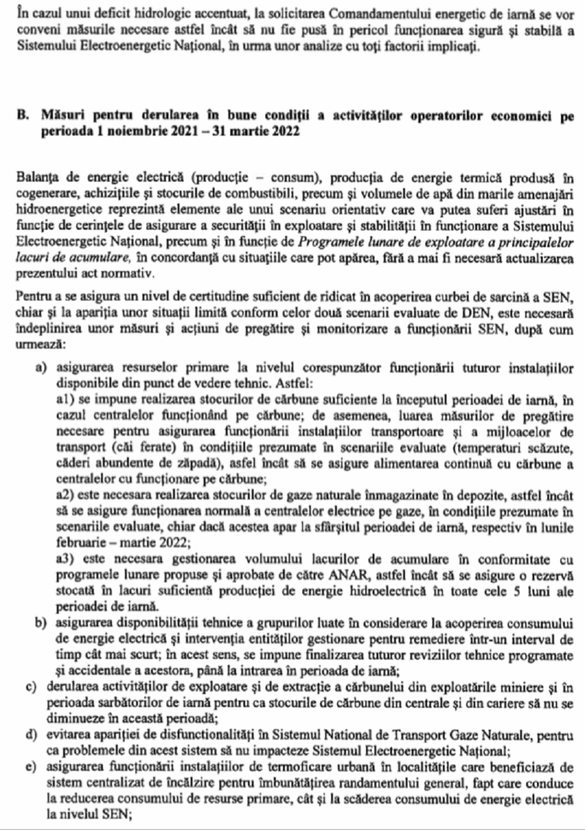 ULTIMA ORĂ DOCUMENT Datele esențiale despre securitatea energetică la iarnă pe care Guvernul le voia secrete. Risc de stare de alertă în sistem și de încălzire la aerotermă