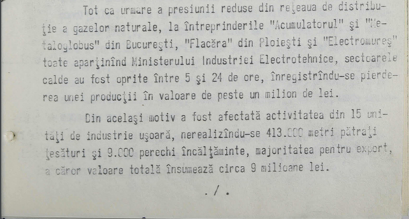 DOCUMENTE DECLASIFICATE Securitatea: Terminalele video de la Guvern au fost manipulate în decembrie 1989 pentru a se ascunde gravitatea stării sistemului energetic